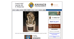 Desktop Screenshot of kofclakeville8367.org